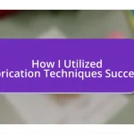 How I Utilized Prefabrication Techniques Successfully